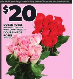 Independent Grocer DOZEN ROSES ASSORTED COLOURS offer