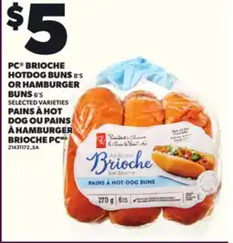 Independent Grocer PC BRIOCHE HOTDOG BUNS, 8'S OR HAMBURGER BUNS 6'S offer