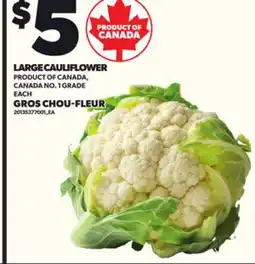 Independent Grocer LARGE CAULIFLOWER, EACH offer