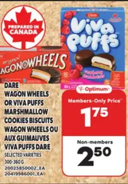 Independent Grocer DARE WAGON WHEELS OR VIVA PUFFS MARSHMALLOW COOKIES BISCUITS, 300-360 G offer