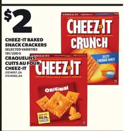 Independent Grocer CHEEZ-IT BAKED SNACK CRACKERS, 191/200 G offer