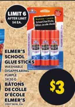 Independent Grocer ELMER'S SCHOOL GLUE STICKS, 3X20 G offer