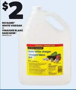 Independent Grocer NO NAME WHITE VINEGAR, 4L offer