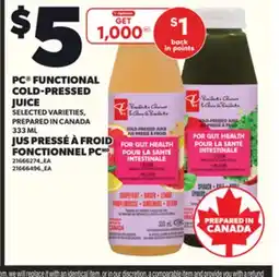 Independent Grocer PC FUNCTIONAL COLD-PRESSED JUICE, 333 ML offer