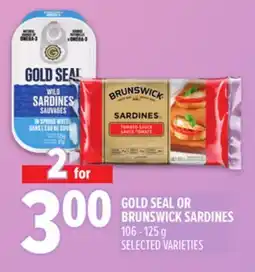 Metro GOLD SEAL OR BRUNSWICK SARDINES offer