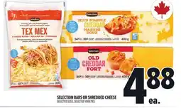 Metro SELECTION BARS OR SHREDDED CHEESE offer