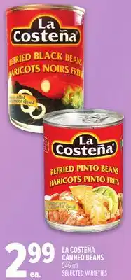 Metro LA COSTEÑA CANNED BEANS offer