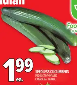 Metro SEEDLESS CUCUMBERS offer