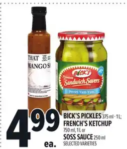 Metro BICK'S PICKLES offer