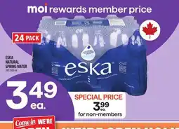 Metro ESKA NATURAL SPRING WATER offer