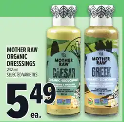 Metro MOTHER RAW ORGANIC DRESSSINGS offer