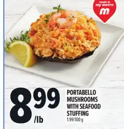 Metro PORTABELLO MUSHROOMS WITH SEAFOOD STUFFING offer