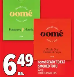 Metro OOMÉ READY TO EAT SMOKED TOFU offer