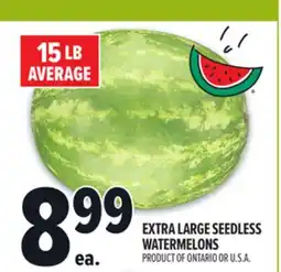 Metro EXTRA LARGE SEEDLESS WATERMELONS offer