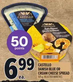Metro CASTELLO DANISH BLUE OR CREAM CHEESE SPREAD offer