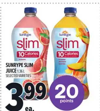 Metro SUNRYPE SLIM JUICE offer