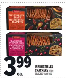 Metro IRRESISTIBLES CRACKERS offer