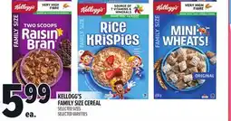Metro KELLOGG'S FAMILY SIZE CEREAL offer