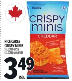 Metro QUAKER RICE CAKES CRISPY MINIS offer