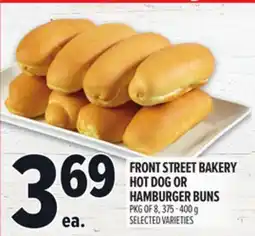 Metro FRONT STREET BAKERY HOT DOG OR HAMBURGER BUNS offer