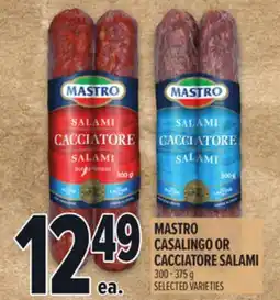 Metro MASTRO CASALINGO OR CACCIATORE SALAMI offer