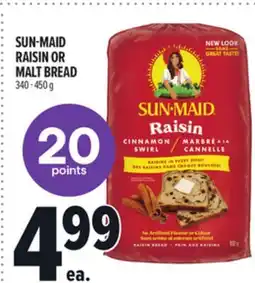 Metro SUN-MAID RAISIN OR MALT BREAD offer