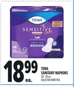 Metro TENA SANITARY NAPKINS offer