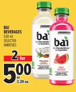 Metro BAI BEVERAGES offer