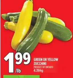 Metro GREEN OR YELLOW ZUCCHINI offer