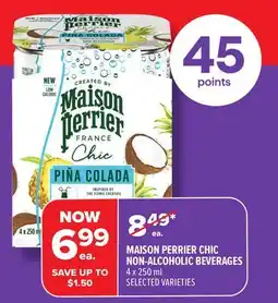 Metro MAISON PERRIER CHIC NON-ALCOHOLIC BEVERAGES offer
