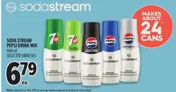 Metro SODA STREAM PEPSI DRINK MIX offer