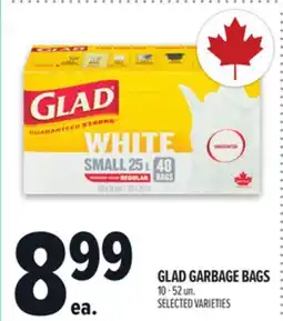 Metro GLAD GARBAGE BAGS offer