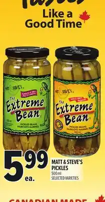 Metro MATT & STEVE'S PICKLES offer