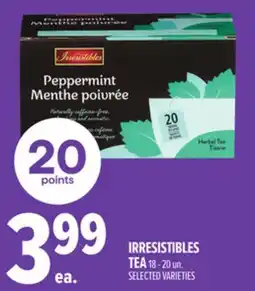 Metro IRRESISTIBLES TEA offer