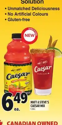 Metro MATT & STEVE'S CAESAR MIX offer