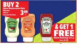 Metro HEINZ MAYONNAISE-STYLE SAUCES offer