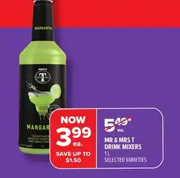 Metro MR & MRS T DRINK MIXERS offer