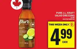 Food Basics PURE J.L. KRAFT SALAD DRESSING offer