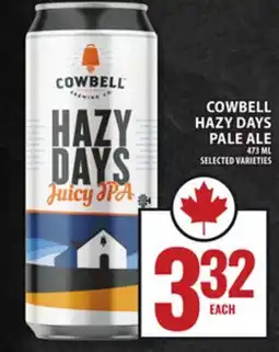 Food Basics COWBELL HAZY DAYS PALE ALE offer