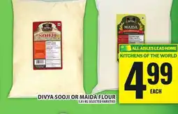 Food Basics DIVYA SOOJI OR MAIDA FLOUR offer