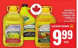 Food Basics SAPORITO VEGETABLE, CANOLA OR CORN OIL offer