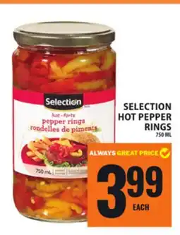 Food Basics SELECTION HOT PEPPER RINGS offer