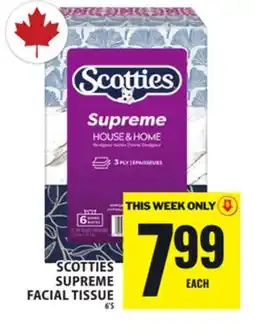 Food Basics SCOTTIES SUPREME FACIAL TISSUE offer