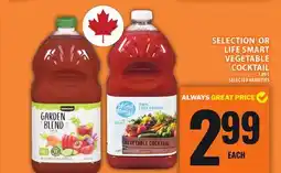 Food Basics SELECTION OR LIFE SMART VEGETABLE COCKTAIL offer