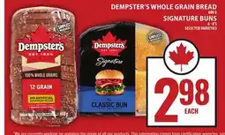 Food Basics DEMPSTER'S WHOLE GRAIN BREAD offer