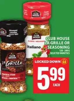 Food Basics CLUB HOUSE LA GRILLE OR SEASONING offer