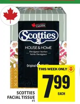 Food Basics SCOTTIES FACIAL TISSUE offer