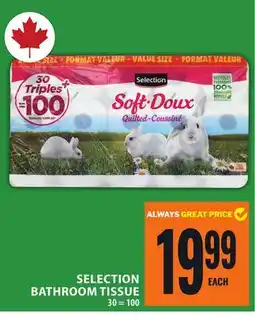 Food Basics SELECTION BATHROOM TISSUE offer