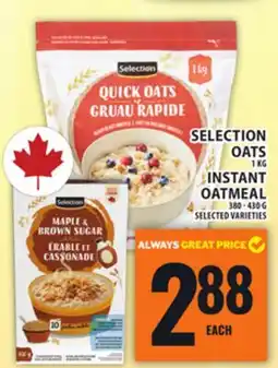 Food Basics SELECTION OATS OR INSTANT OATMEAL offer