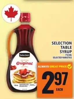 Food Basics SELECTION TABLE SYRUP offer